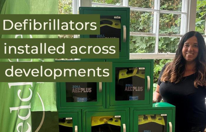Investing in community safety: Defibrillators installed across Redcliffe Homes developments